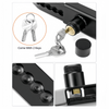Shipping Container Lock Adjustable Steel Cargo Trailer Lock with 2 Keys & Cover