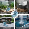 Aquarium &Pond Air Pump 12V 130W Fish Tank Aerator w/16 Outlets 140L/Min Airflow
