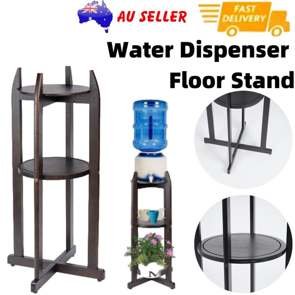 Wood Water Dispenser Floor Stand Water Filter Stand Drink Dispenser Jug Holder