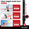 Adjustable Volleyball Practice Net w/ Sturdy Steel Frame Carry Bag 6.5-8FT AU