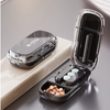 2In 1 Mini Pill Cutter Storage Box Portable Drug Tablet Medicine Dust Pills Case