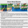 Three-Station Edge Roller Bender 0-90° Bending Angle Bending Metal Roofing Tool