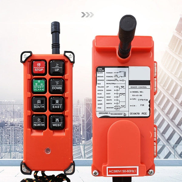 Industrial Wireless Crane Remote Control Electric Lift Hoist Transmitter F21-E1B