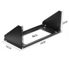 19'' Vertical Wall Mount Steel Under-desk Server Rack Bracket Office Home