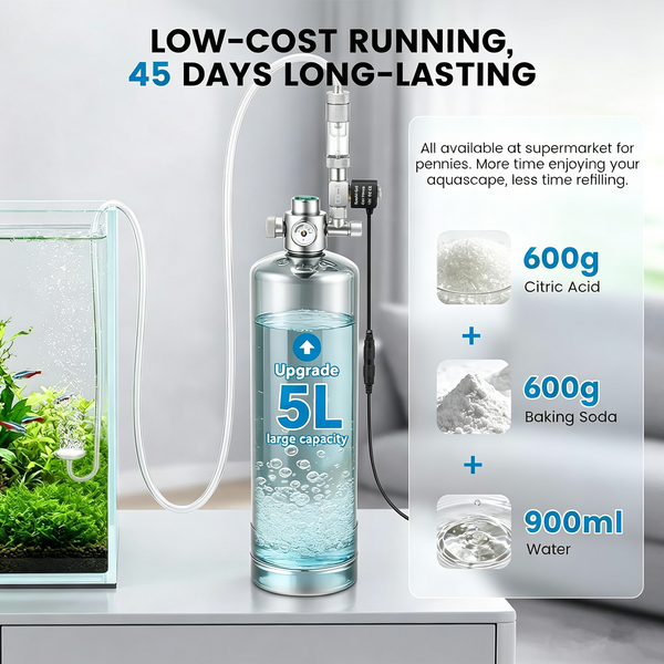 5L Aquarium CO2 Generator System Quick-Release for Aquarium Plants Tanks AU