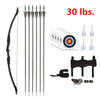 53" 30 lbs.Archery Takedown Recurve Bow RH/LH Hand for Target Practice AU