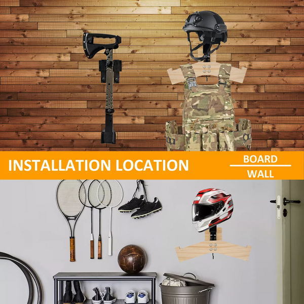 Motorcycle Helmet Holder Hats Rack Clothes Rack Coat Rack  Tactical Gear Stand