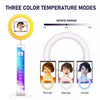 175cm 360° Photo Booth Machine Selfie Digital Portable PhotoBooth with LED Light