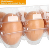 100X Large Egg Cartons 6/12 Eggs Holder PET Empty Chicken Egg Tray Freezer Safe