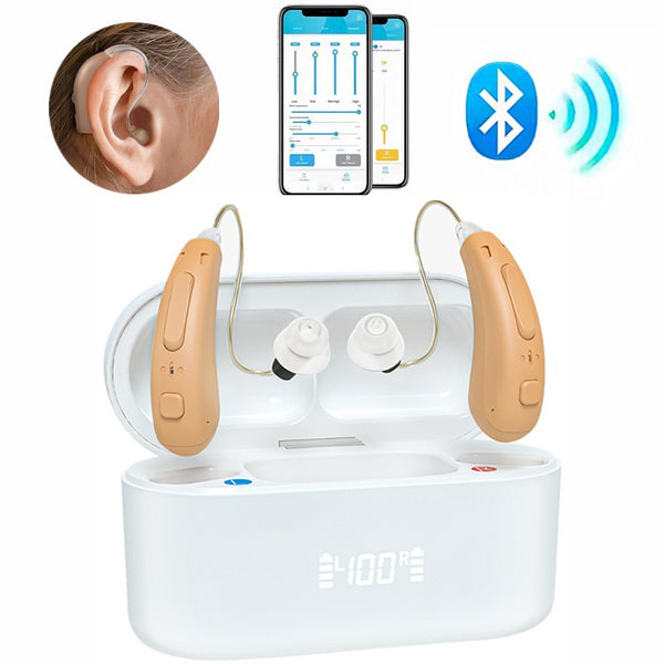 Professional Hearing AIDS 16-channel Bluetooth Digital RIC Hearing Aids Elderly
