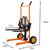 200kg Manual Forklift Platform Stacker Walkie Stacker 900mm Adjustable Forks