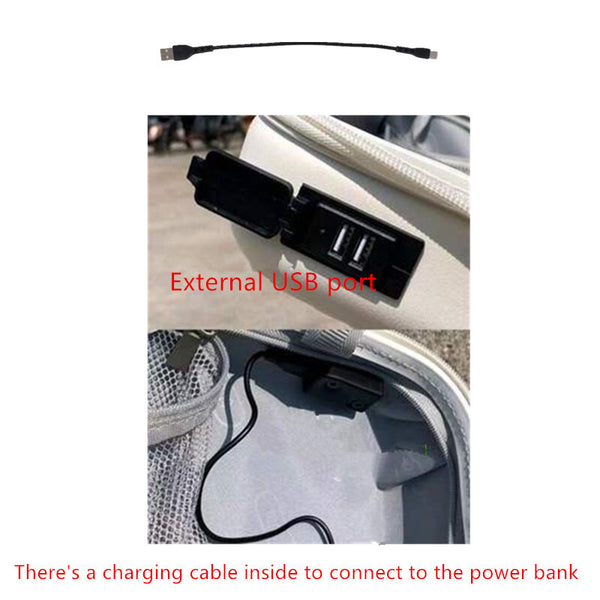 Carry-On Suitcase with USB Charging Port TSA Lock Universal Wheel Travel Luggage
