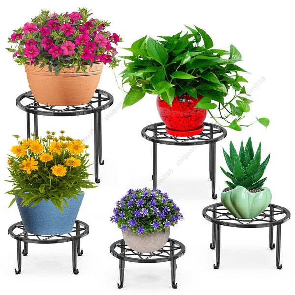 5 Pack Plant Stand Heavy Duty Outdoor Indoor Flower Pots Holder Metal 5 Sizes AU