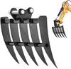 Diggers Metal Backhoe Rake Mini Excavator Attachment Rake  For Land Clearing AU