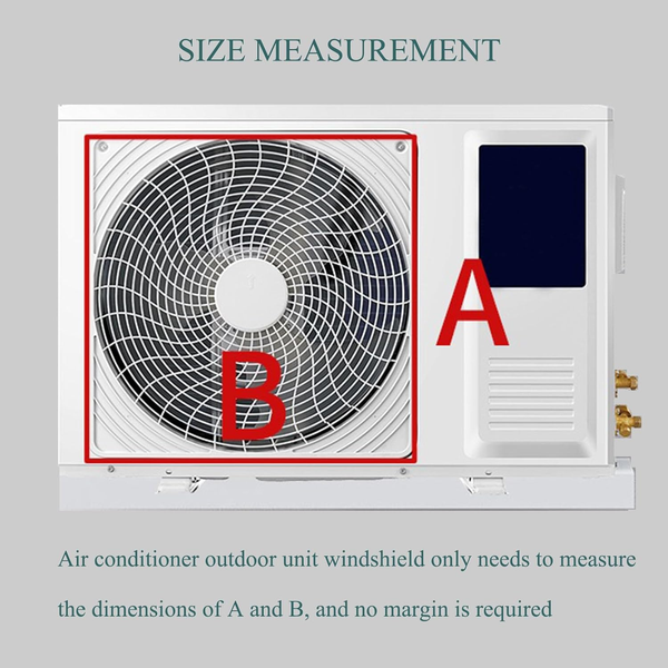 Air Conditioner Deflector Heat Pump Unit Protection Condenser Compressor Cover