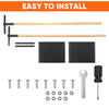 2PCS/set Fire Flapper Ergonomic Handle Fire-extinguishing Paddle Flame Tool