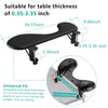 Desk Extender Tray Foldable Arm Rest Support Table Mount Armrest Shelf Black