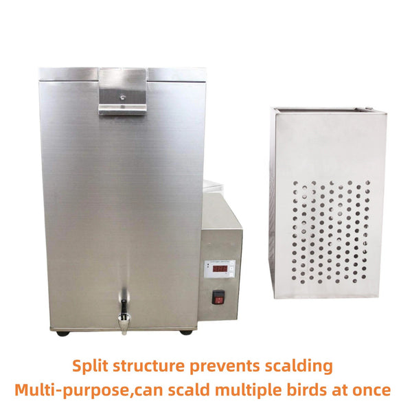 70L Electric Chicken Scalder Machine With Wheel Scalding Poultry Stainless Steel