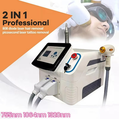 Diode Laser Hair Removal Machine Picosecond Tattoo Removal Nd Yag Wavelength AU