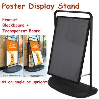 Outdoor Poster Stand Sign/Poster Holder Dual Use Advertising Display Stand