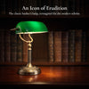 Classical Banker Desk Lamp Pull Chain Switch Green Glass Light Home Deco AU Plug