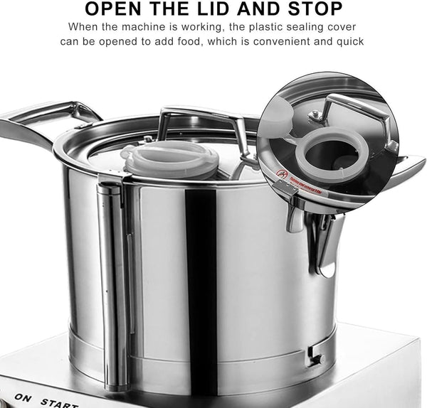 Commercial Food Processor Fritter Machine 1500W 10L Stainless Steel Meat Mincer