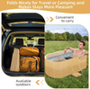 59'' Foldable Portable Large Bathtub Water Tub Folding PVC Adult Spa Bath Bucket