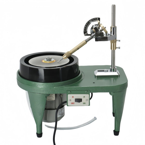 180W Gem Faceting Machine&Flat Grinder Jewel Polisher Crystal Engraving Drilling