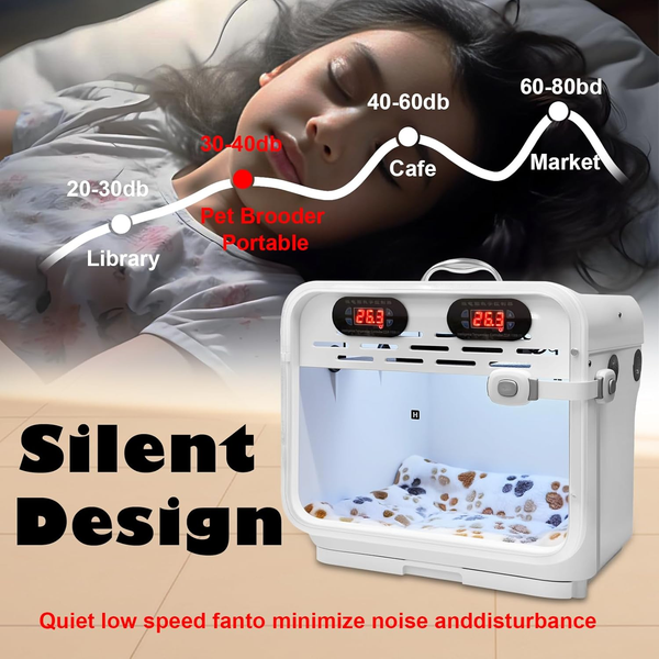 Intelligent Puppy Incubator Pet Brooder for Puppies Kittens Birds Small Mammals