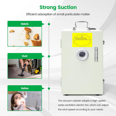 Dental Lab Vacuum Cleaner Single-Blade Wheel Dust Collector Extractor AU Plug