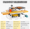 Automatic Edge Banding Machine for Woodworking Curve Straight Edge Bander