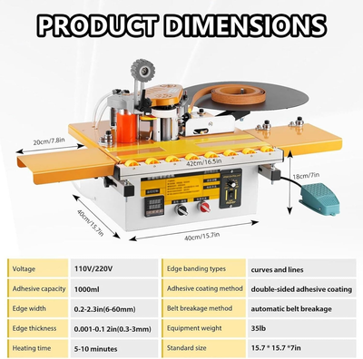 Automatic Edge Banding Machine for Woodworking Curve Straight Edge Bander