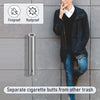 Wall Mounted Ashtray Stainless Steel Commercial 1.8L Outdoor Cylinder Ash Bin AU