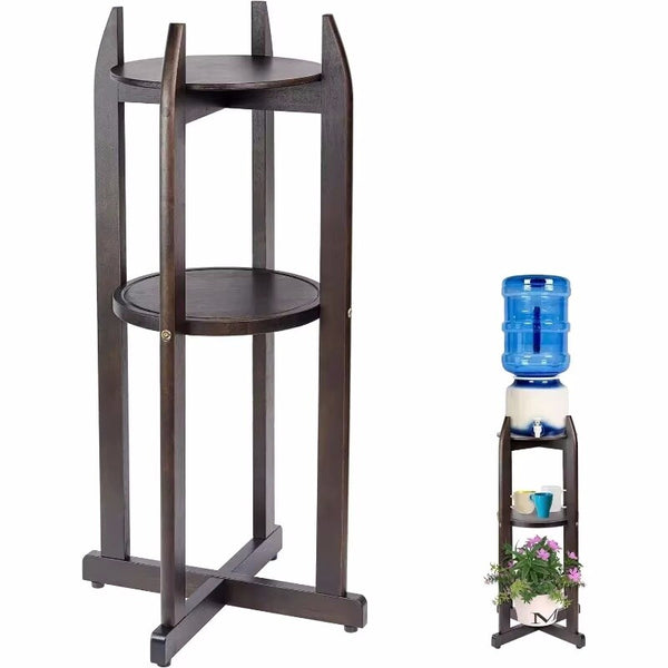 Wood Water Dispenser Floor Stand Water Filter Stand Drink Dispenser Jug Holder
