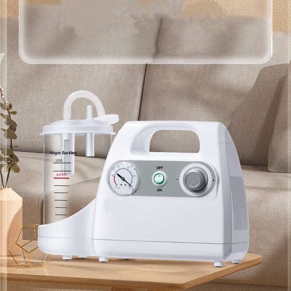 Portable Phlegm Suction Machine Sputum Aspirator Dental Suction Unit Vacuum Pump