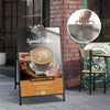 A-Frame Sign With Handle Double Sided Poster Board For Business shop Advertising