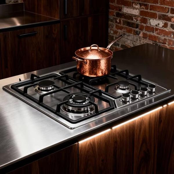 23.62″x20″ Built in Gas Cooktop 4 Burners Stove With NG/LPG Conversion Kit