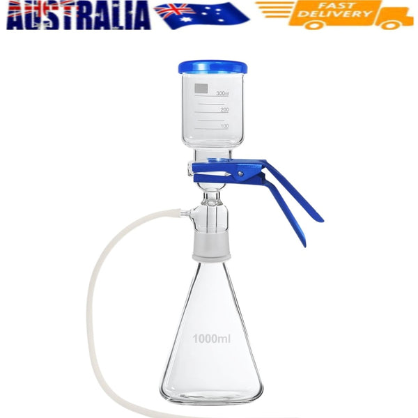 Lab Vacuum Filtration Distillation Apparatus 1000ML Filtering Flask 300ml Funnel