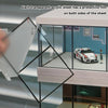 1/64 Car Garage Model LED Lighting Model Car Showroom Scene Display Case