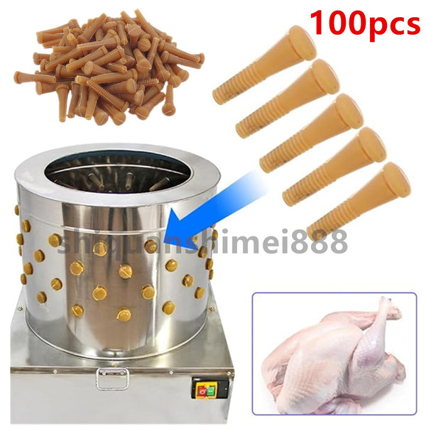 100pcs Chicken Plucker Fingers Rubber Plucking Fingers Flexible Replacement