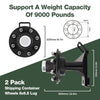 2Pcs Shipping Container Wheels 8/6-Lug Wheels Shipping Container Accessories