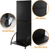 Mobile Pegboard Display Stand with 20 Hooks Jewelry Retail Pegboard Racks AU