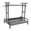 Garden Tool Storage Cart with Wheels Heavy Duty Garage Tool Storage Rack AU