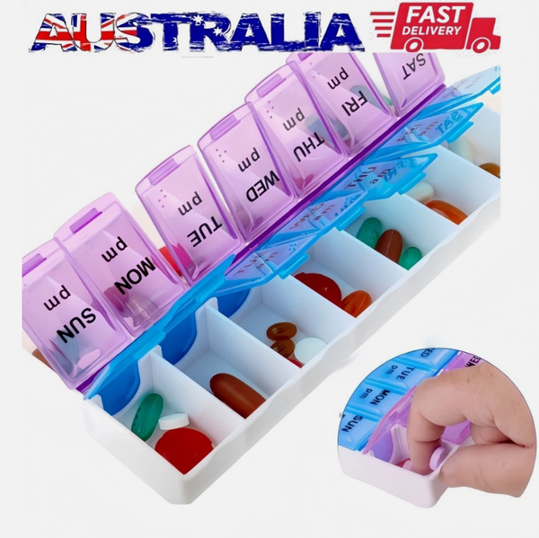 7 Day Weekly Pill Box Medicine Tablet Dispenser Organiser Storage Case Container