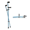 Adjustable Forearm Elbow Crutch Foldable Stick Aluminum Alloy for 140-185cm