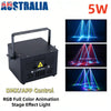 5W Animation DJ Party Laser Light Full Color with DMX512 APP for Party Wedding