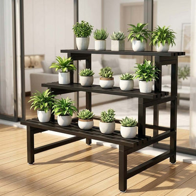 Metal Plant Stand Display Rack Flower Pot Shelving Organiser Decor Garden Patio