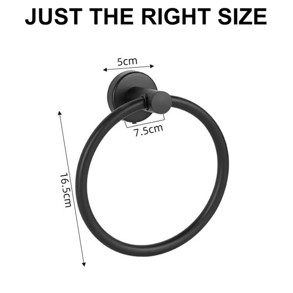 10 pcs Bathroom Round Towel Ring Towel Rack Hand Towel Holder for Wall Mounted