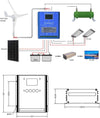 3KW Vertical Axis Wind Turbine Generator with MPPT Controller Power Inverter AU