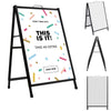 A-Frame Sign With Handle Double Sided Poster Board For Business shop Advertising